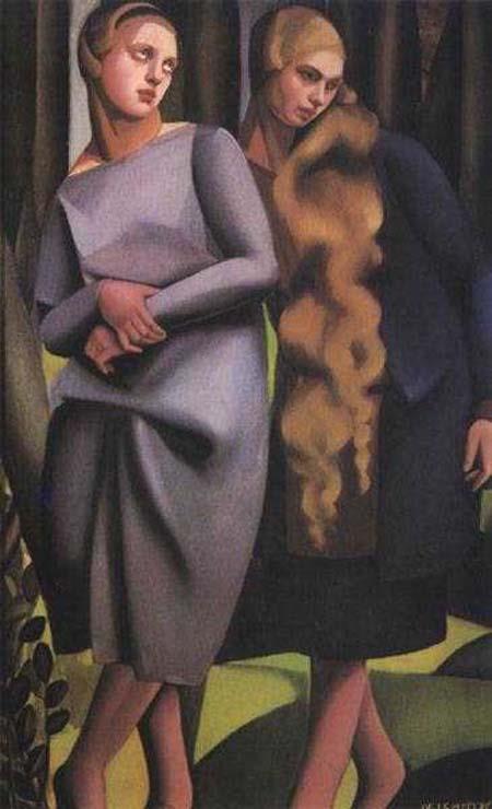 irene et sa soeur 1925 contemporain Tamara de Lempicka Peintures à l'huile